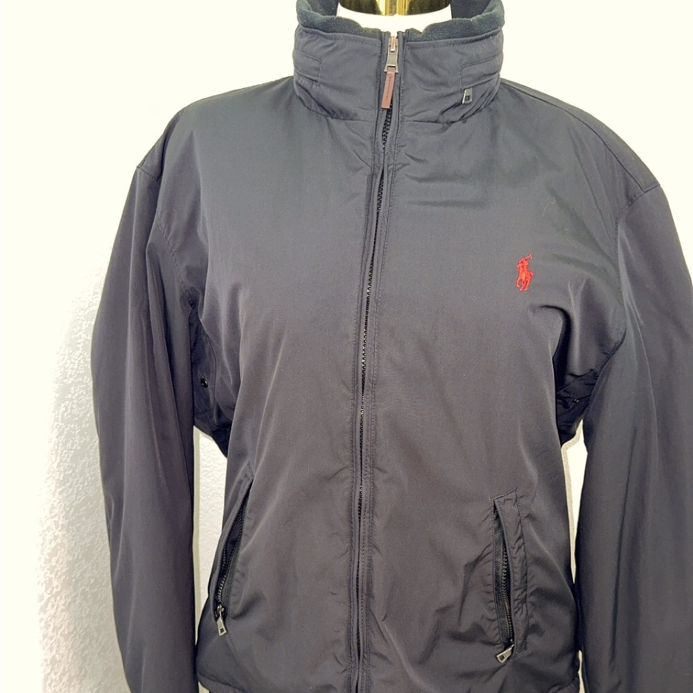 Polo Ralph Lauren Inner Fleece Full Zip Aviator Jacket Hidden Hood Men’s XL